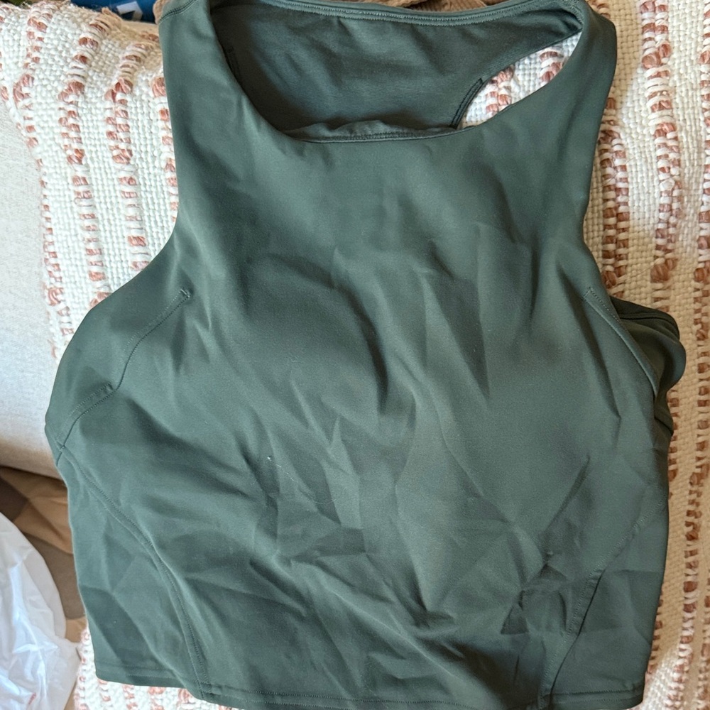 Lululemon Dark Green High-Neck Align Tank